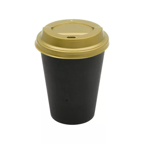 Wieczko złote śr. 80 mm do kubków papierowych 200ml