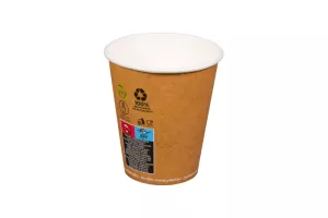 Wieczko z masy papierowej eco/natural śr. 90mm z trzciny cukrowej