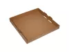 Pudełko kartonowe do pizzy 32x32x3,5 cm brązowe otwarte piętrowane