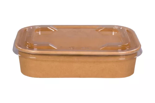 Pojemnik sałatkowy papierowy 500 ml prostokątny kraft
