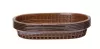 Koszyk do serwowania 275x175x38 mm brązowy - 6 sztuk