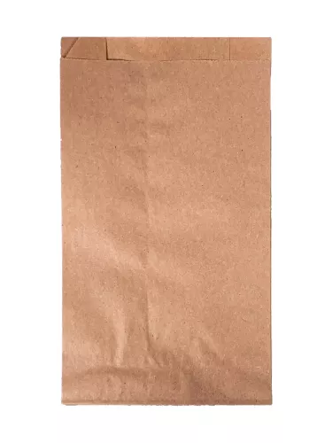 Torba papierowa fałdowa brązowa eco/kraft 25x12x5 cm