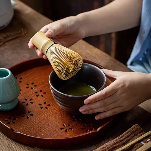 Bambusowa miotełka do herbaty matcha - CHASEN