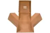 Pudełko MEGA BURGER -152x152x152 mm rozkładane brązowe