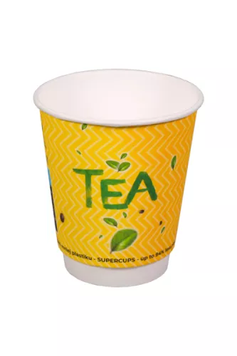 Kubek papierowy coffee & tea 2-warstwowy 300 ml (z logo żółw)
