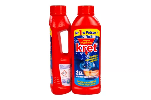 Kret żel - udrażniacz do rur i syfonów 500g