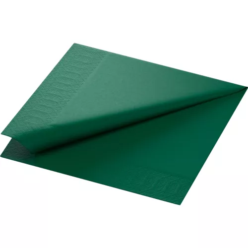 Serwetka 3w 40x40cm ciemnozielona w składce 1/4 (Duni 2593)