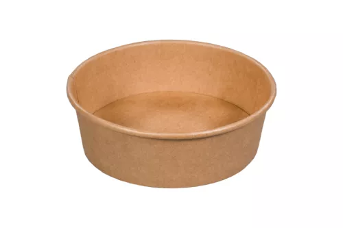 Wieczko PET do poj. sałatkowego kraft 500 ml śr 150 mm