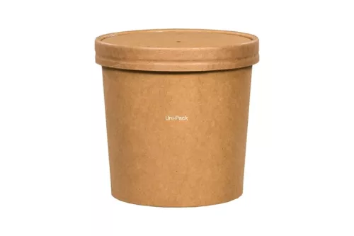 Pojemnik papierowy na zupę kraft 750ml śr. 118 mm