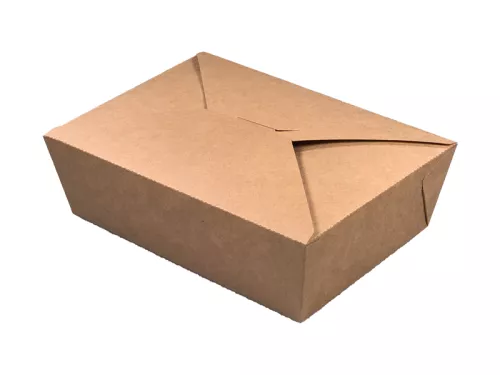 Opakowanie kartonowe Kraft L 216x157x65 mm (1850/2100 ml) foliowane PE