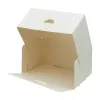 Kartonik na ciasto 16,5x11x8 cm z klapą, składany z tektury litej