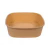 POJEMNIK SAŁATKOWY KWADRATOWY PAP. + PE KRAFT 1000 ML 172X172X54 A50 (300)