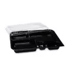 Opakowanie na sushi 5-komorowe / lunch box,  266x199x33+20 mm (HPJ8306) komplet
