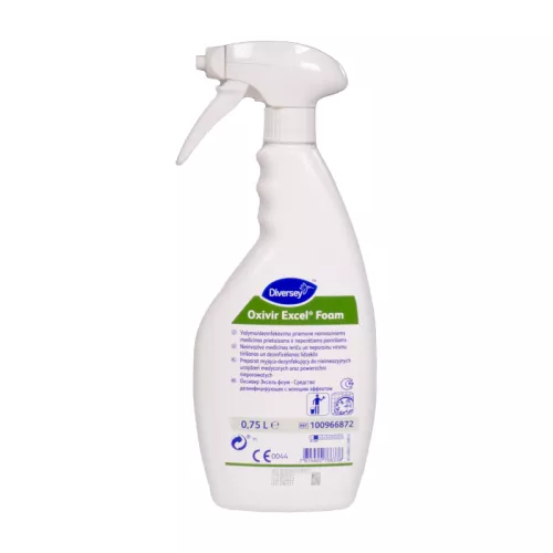 Oxivir Excel Foam 0,75 L - preparat myjąco-dezynfekujący do nieinwazyjnych urządzeń medycznych oraz 