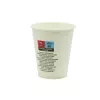 Kubek papierowy 1-warstwowy biały 150ml śr.70 mm (z logo żółw)