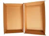 Pudełko cateringowe XXL, wieko do tacki z odpowietrznikami - brązowe 290/310x170/195 wys. 50 mm