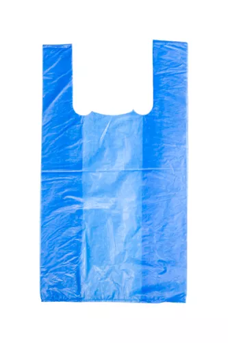 Reklamówka zrywka / Torba foliowa niebieska 28x50cm 12my