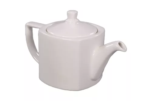 Dzbanek do herbaty z pokrywką 400ml, porcelanowy