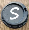 TRAVEL LID HUHTAMAKI BLACK 8 OZ  A100 (1000) CNV