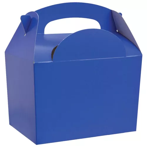 Pudełko z rączką MEAL BOX niebieskie 152x100x102 mm