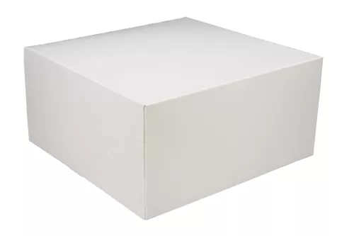 Kartonik na torty z wieczkiem klapowym 22x22x11 cm biały