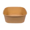 POJEMNIK SAŁATKOWY KWADRATOWY PAP. + PE KRAFT 1300 ML 172X172X65 A50 (300)