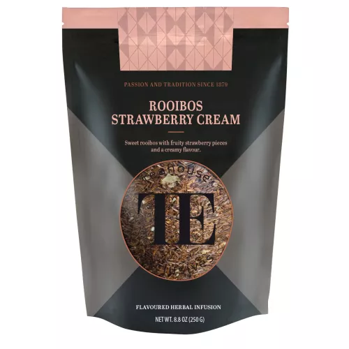 Herbata sypana Rooibos Strawberry Cream Teahouse Exclusives Luxury Loose Tea (opak. 250g)