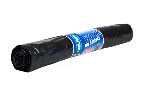 Worek na śmieci Super Mocny 160l czarny