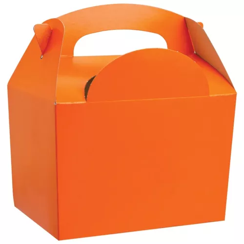 Pudełko z rączką MEAL BOX pomarańczowe 152x100x102 mm