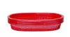 Koszyk do serwowania 275x175x38 mm czerwony - 6 sztuk
