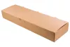Pudełko kartonowe na zapiekankę brązowo-białe 38x11x5 cm
