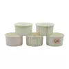 Pojemnik papierowy na lody i desery 160ml - wzór pastelowy mix