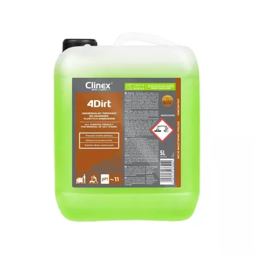 Preparat do usuwania tłustych zabrudzeń Clinex 4Dirt 5L