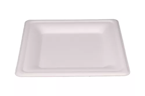 Talerz z masy papierowej kwadratowy 200x200 mm