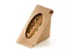 PUDEŁKO TRÓJKĄTNE NA KANAPKI NATURAL 125X75X125MM PEEL AND SEAL