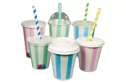 Kubek CANDY 300ml mix - niebieski/zielony/różowy śr 90 mm do zimnych napojów