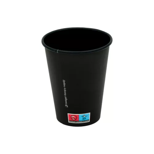 Kubek papierowy 100% czarny 300 ml/ 12 oz śr. 90 mm, 1-warstwowy BLACK