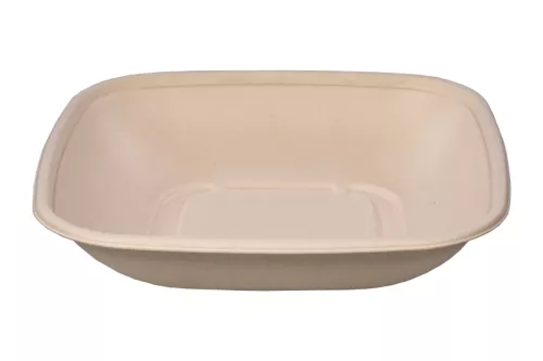 Miska kraft kwadratowa z pulpy 216x216x47 mm 1000 ml