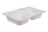 Kontener PP 1/4 GN 265x162x43 mm 630/500 ml 2-Komorowy, biały (Duni 757210)