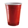 KUBEK PLASTIKOWY CZERWONY 12 OZ A 50 (1000)