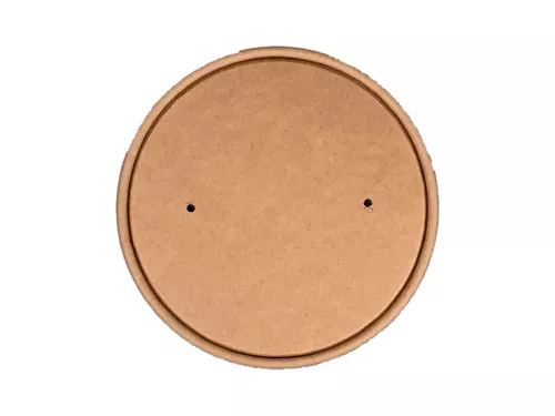 Wieczko papierowe wentylowane KRAFT do pojemnika na zupę 960ml (32oz) śr.115mm