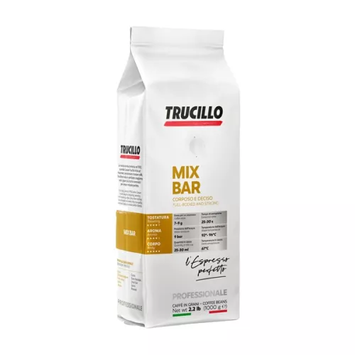 Kawa ziarnista 50% Arabica i 50% Robusta MIX BAR TRUCILLO o mocnym smaku z nutami czekolady i przypr