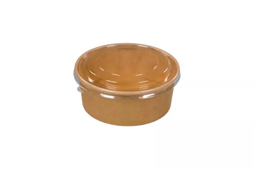 Wieczko PET do poj. sałatkowego kraft 16-26 oz 460/750ml śr 148 mm