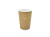 Kubek papierowy fala natural 2-warstwowy 300 ml śr.90 mm (z logo żółw)