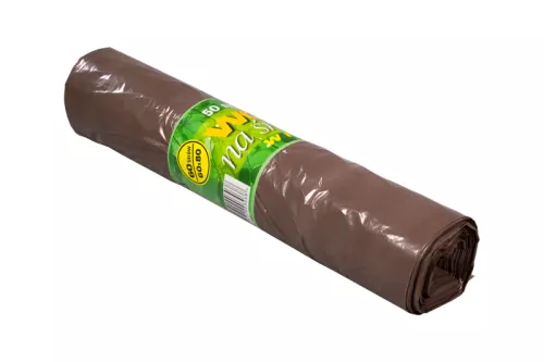 Worek na śmieci 60l brązowy