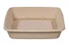 Pojemnik obiadowy 1000 ml niedzielony kwadratowy kraft z pulpy 203x203x47 mm