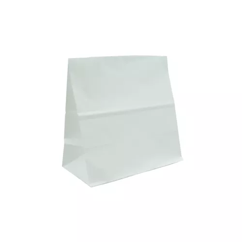 Torba papierowa klockowa MINI 140x75x145 mm biała bez uchwytu
