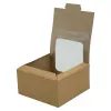 PUDEŁKO PAPIEROWE Z OKIENKIEM KRAFT 132X132X66 MM A25 (250) (58363)