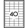 ETYKIETY UNIWERSALNE 48.5X25.4MM, 100 ARKUSZY A40 (4000 ETYKIET)