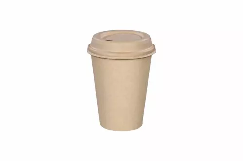 Kubek z trzciny cukrowej + PLA biodegradowalny 300ml/12oz, śr. 90mm A50